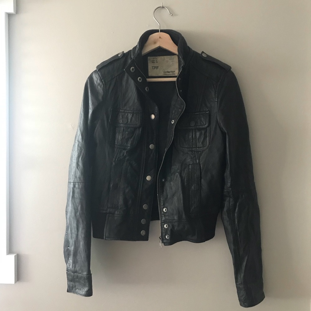 TRF leather jacket